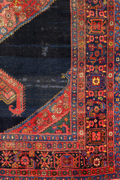 Vintage Kurdish Handwoven Tribal Rug, J80919