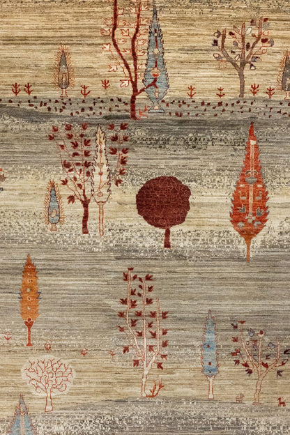 Landscape Gabbeh Handwoven Tribal Rug, J86031
