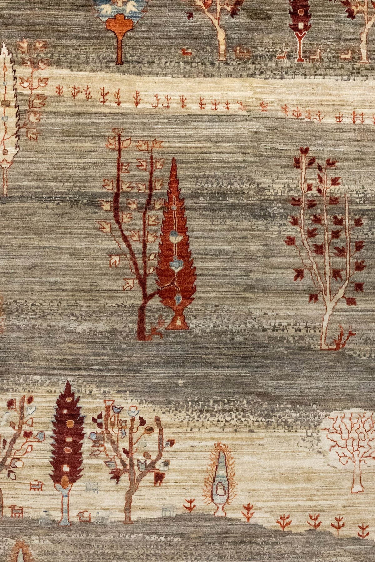 Landscape Gabbeh Handwoven Tribal Rug, J86031