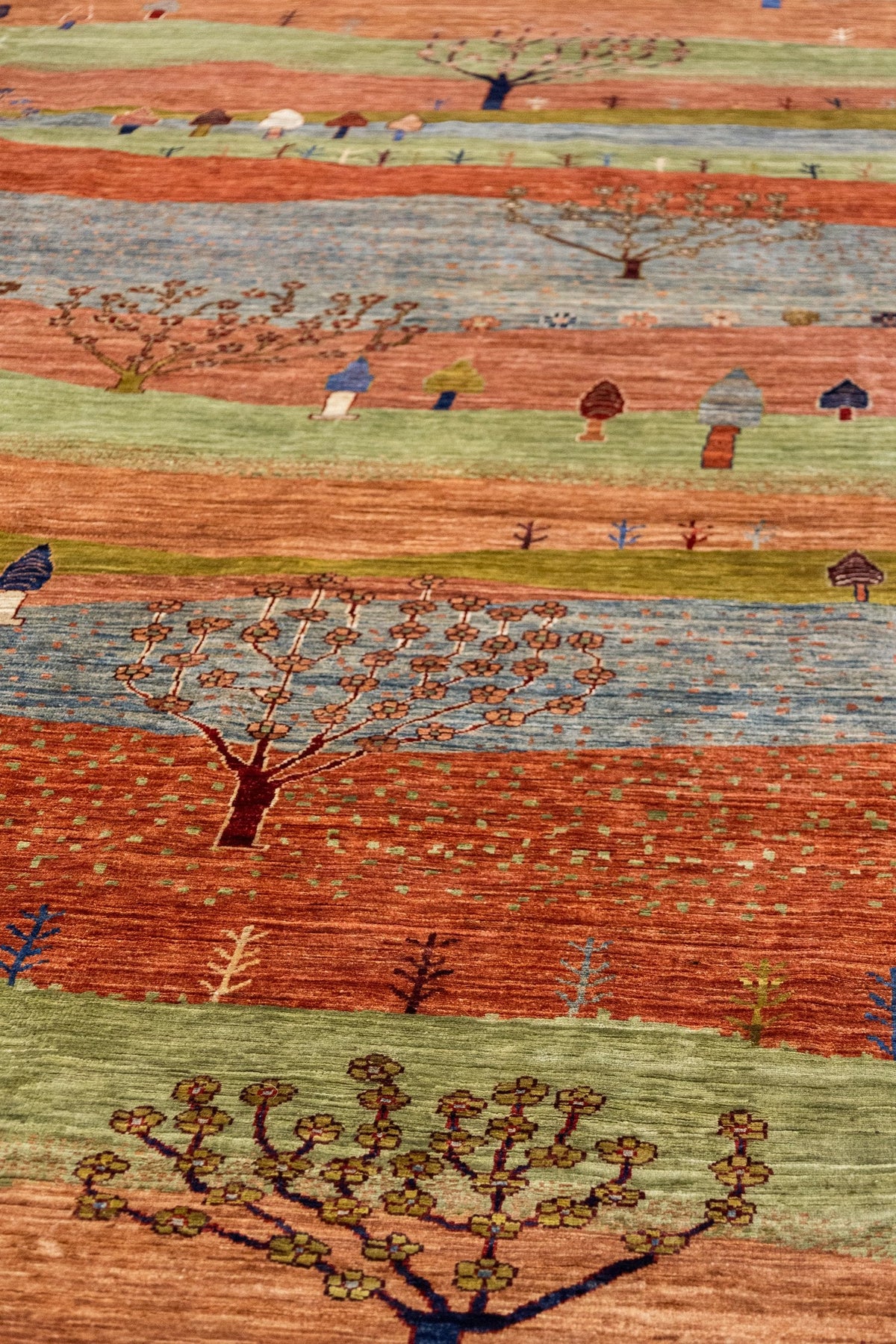 Landscape Gabbeh Handwoven Tribal Rug, J86033
