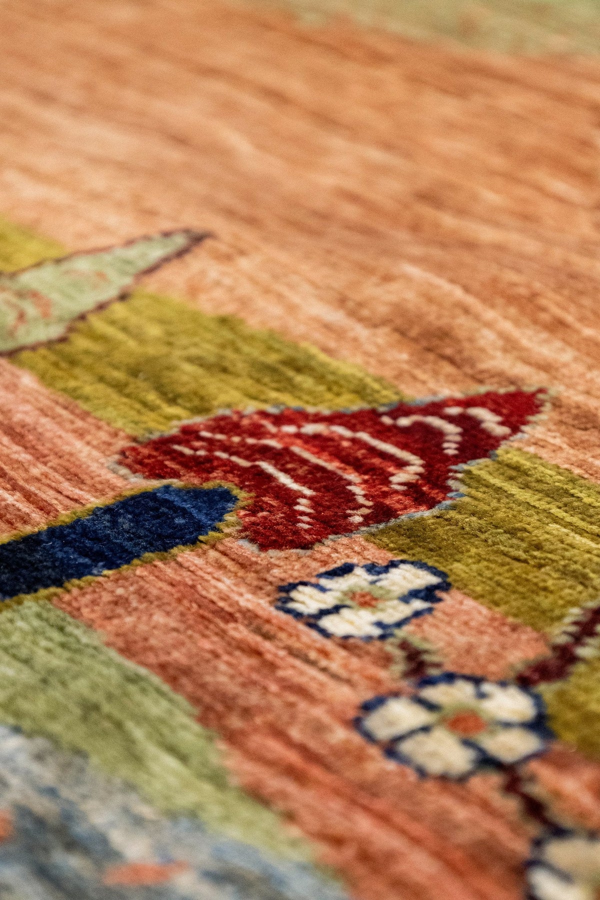 Landscape Gabbeh Handwoven Tribal Rug, J86033