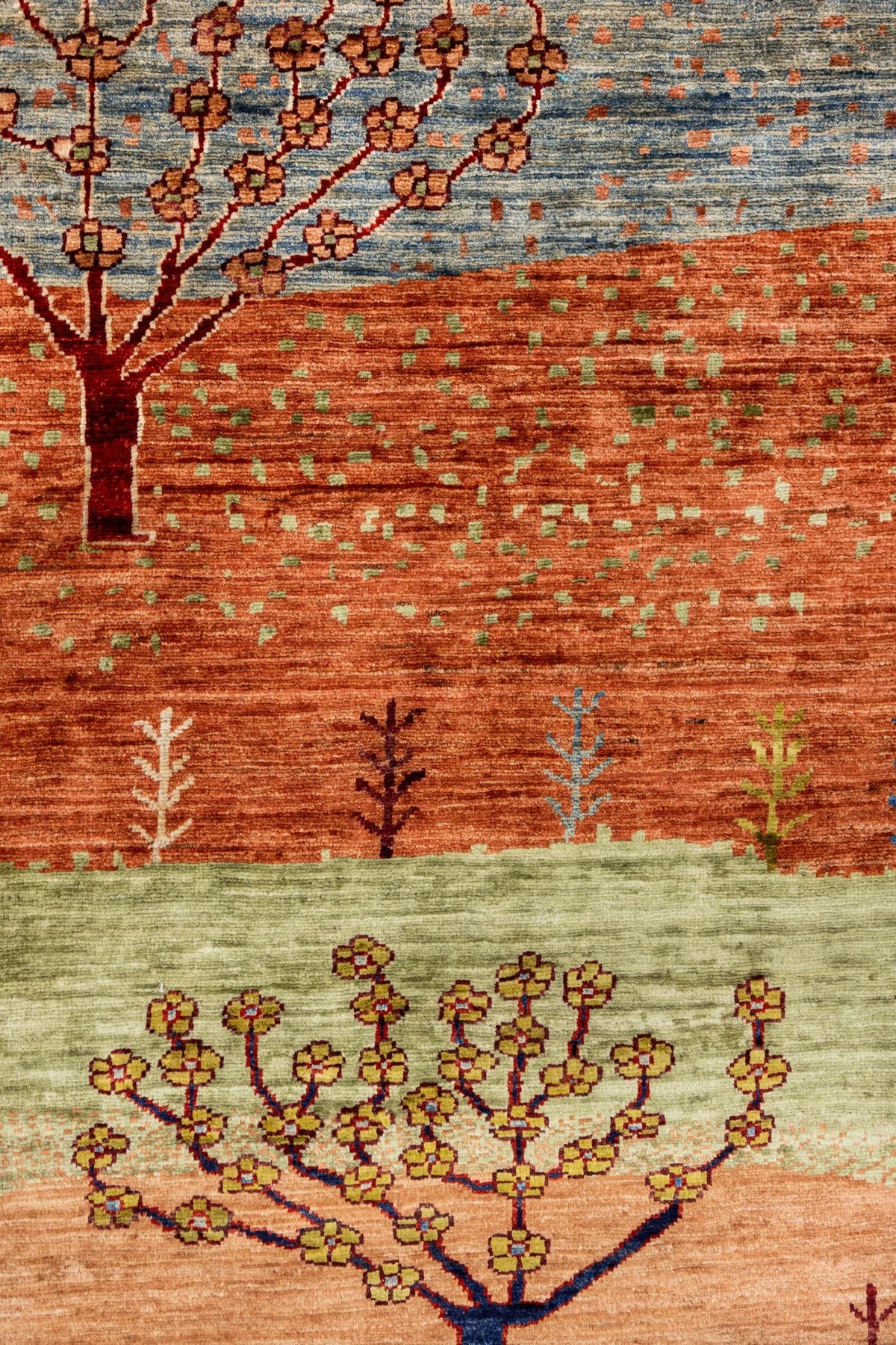 Landscape Gabbeh Handwoven Tribal Rug, J86033