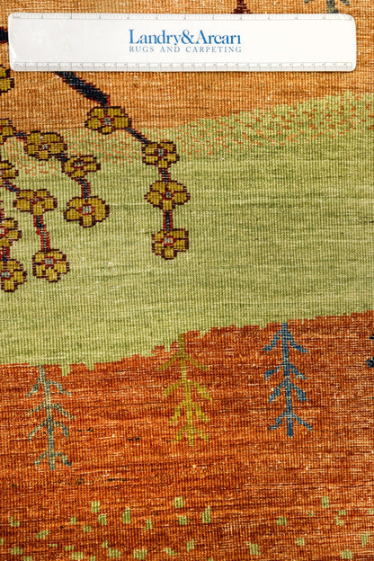Landscape Gabbeh Handwoven Tribal Rug, J86033