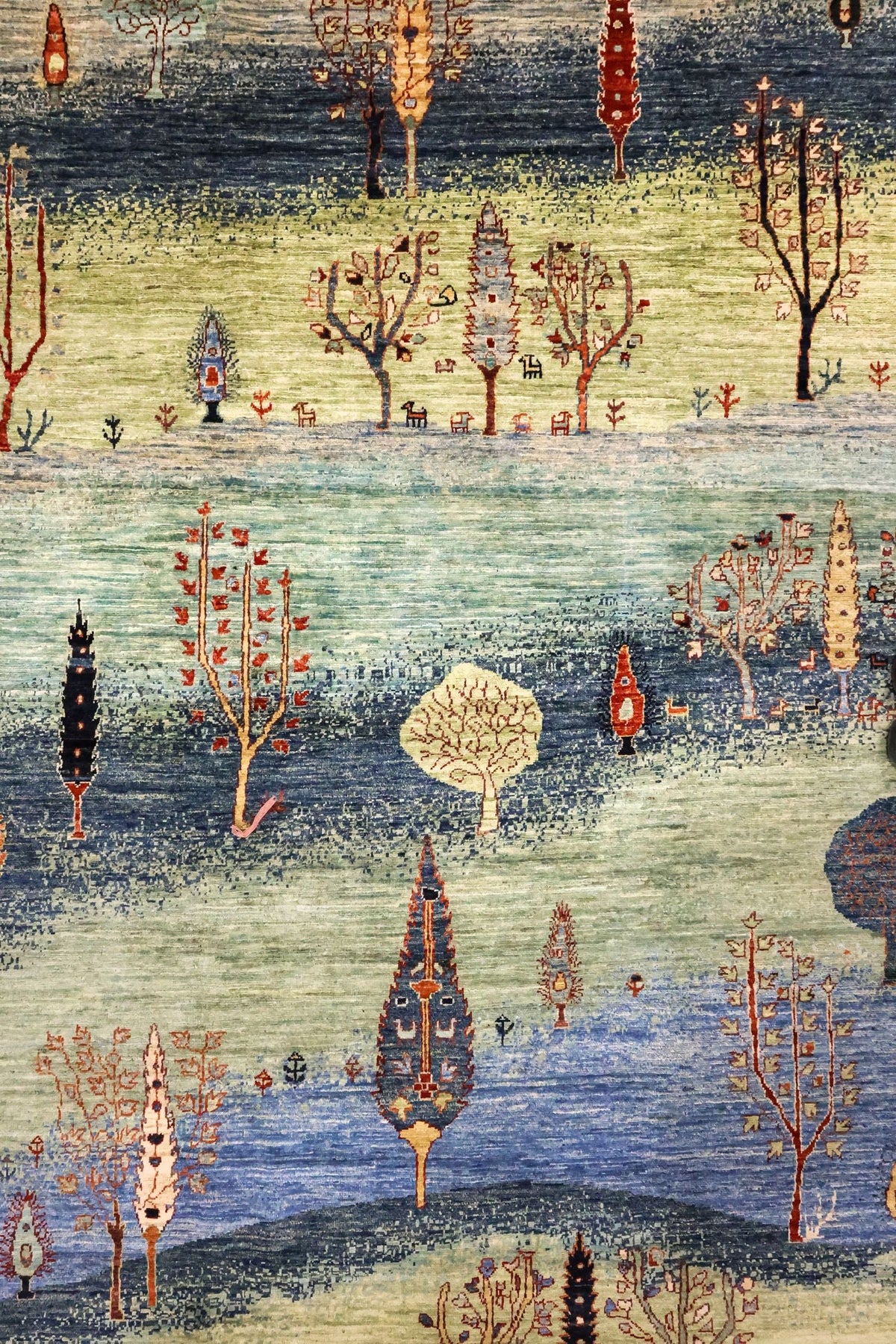 Landscape Gabbeh Handwoven Tribal Rug, J86034