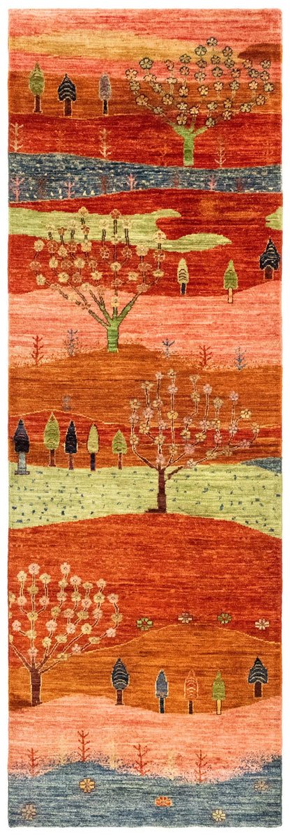 Landscape Gabbeh Handwoven Tribal Rug
