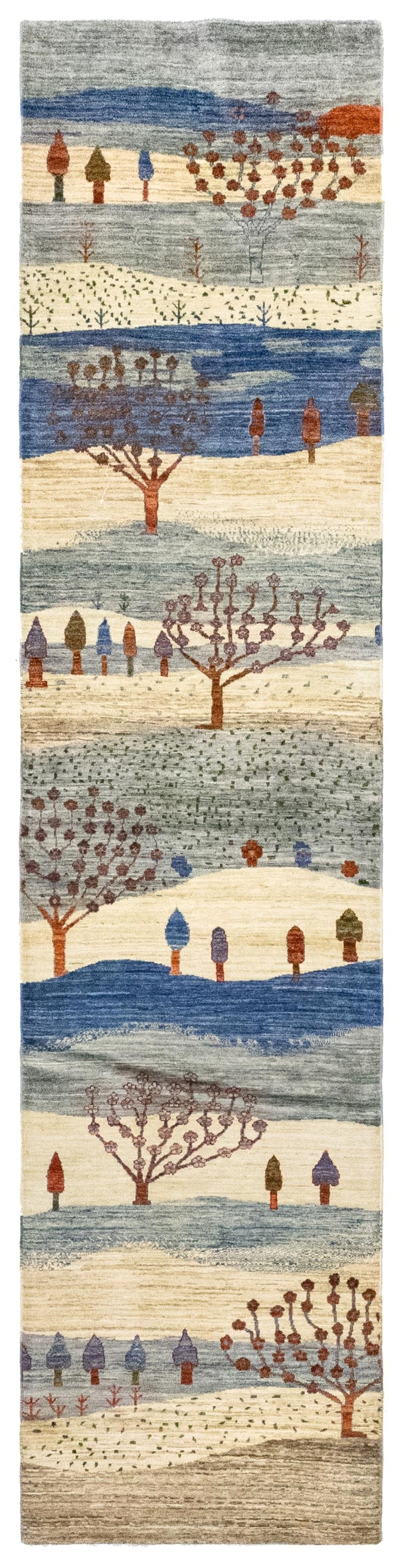 Landscape Gabbeh Handwoven Tribal Rug