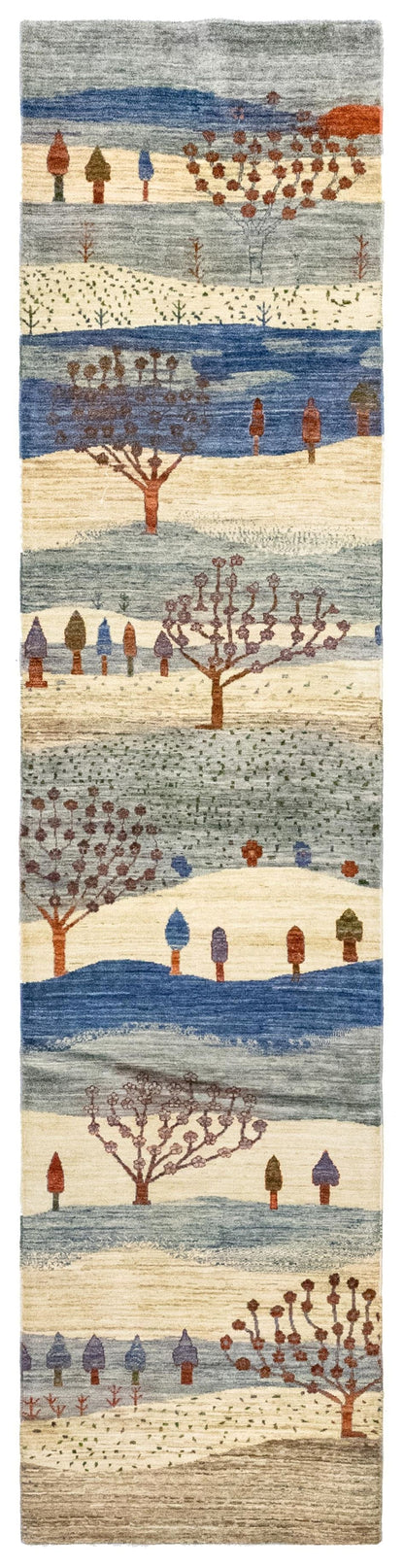 Landscape Gabbeh Handwoven Tribal Rug