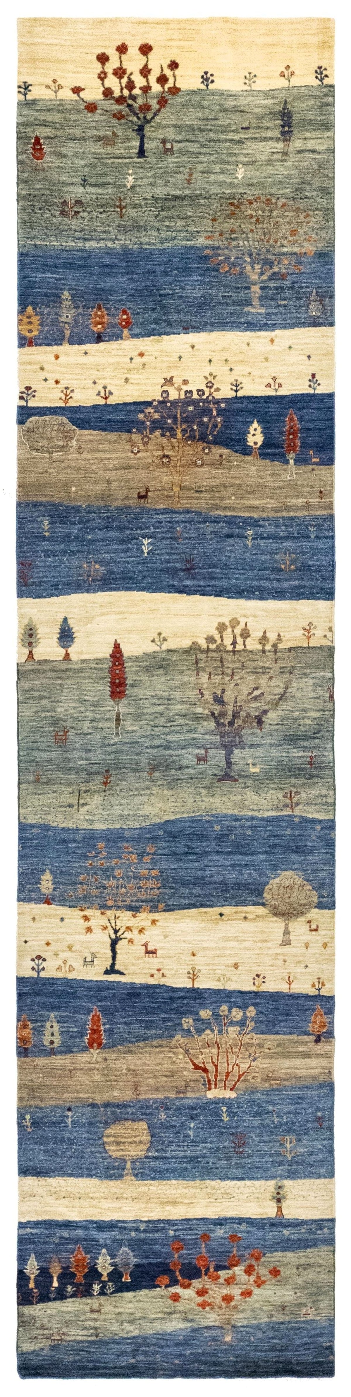 Landscape Gabbeh Handwoven Tribal Rug