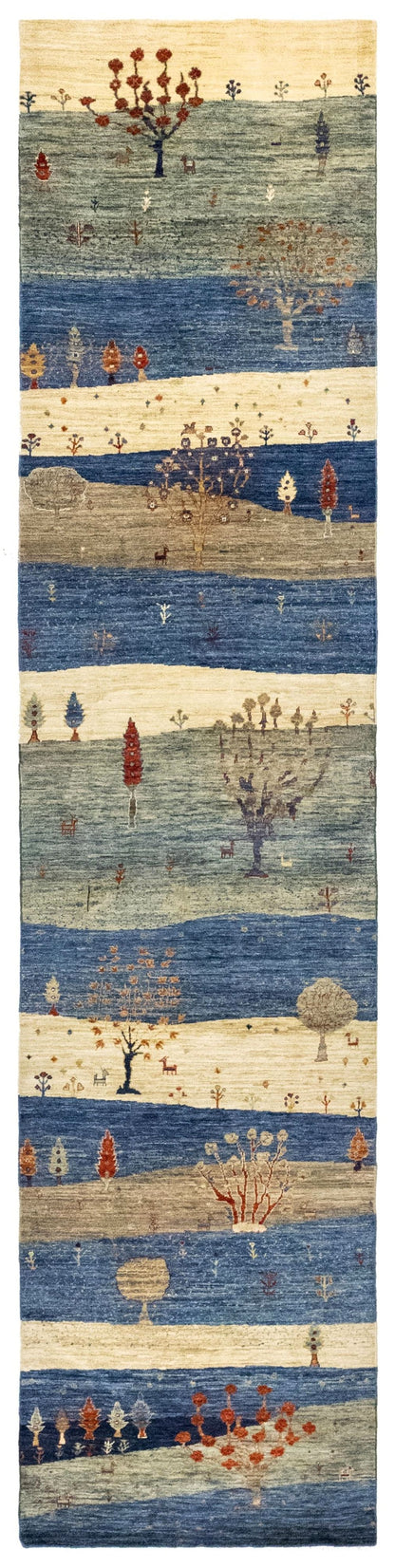 Landscape Gabbeh Handwoven Tribal Rug