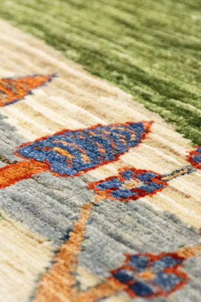 Landscape Gabbeh Handwoven Tribal Rug, J86045