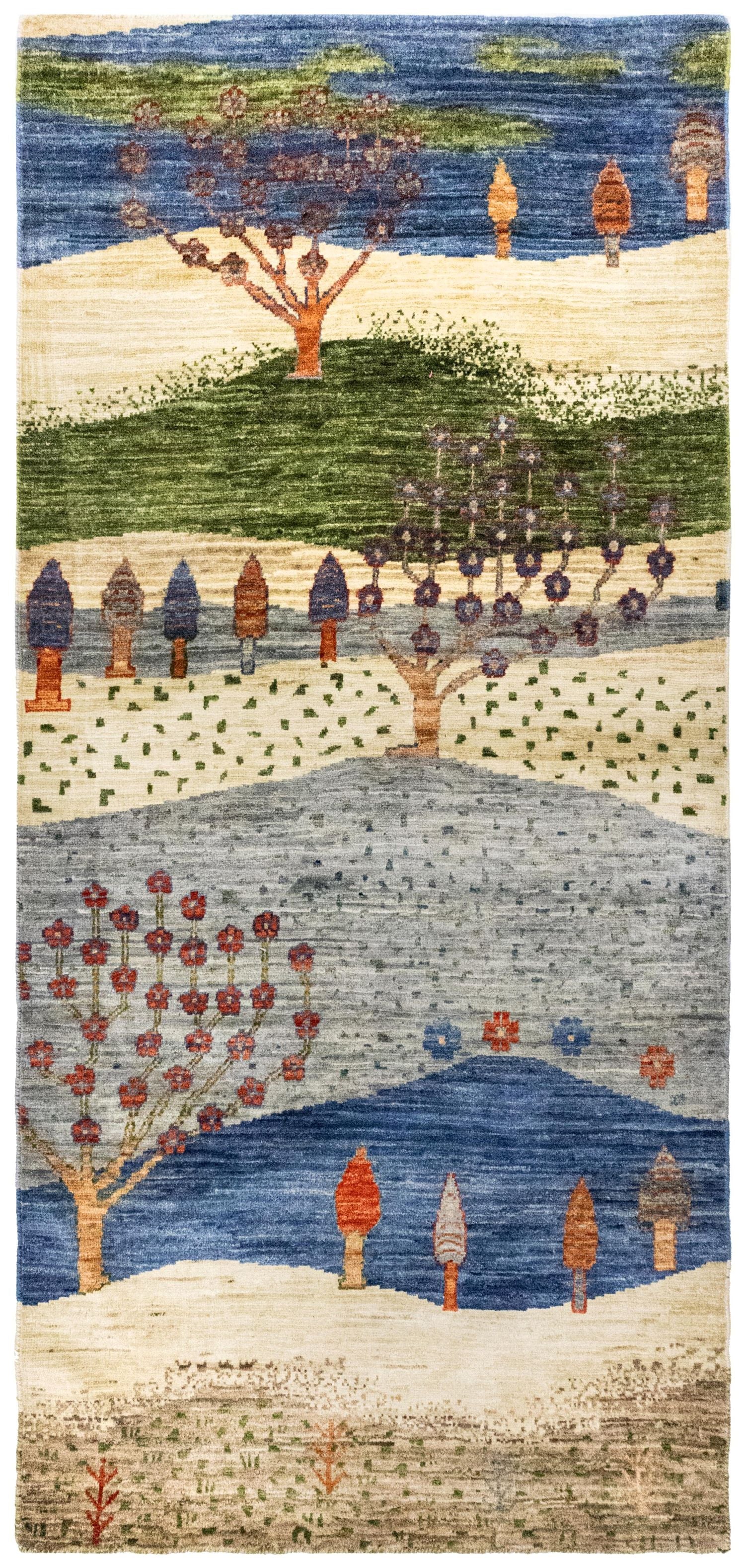 Landscape Gabbeh Handwoven Tribal Rug | Landry & Arcari – Landry ...