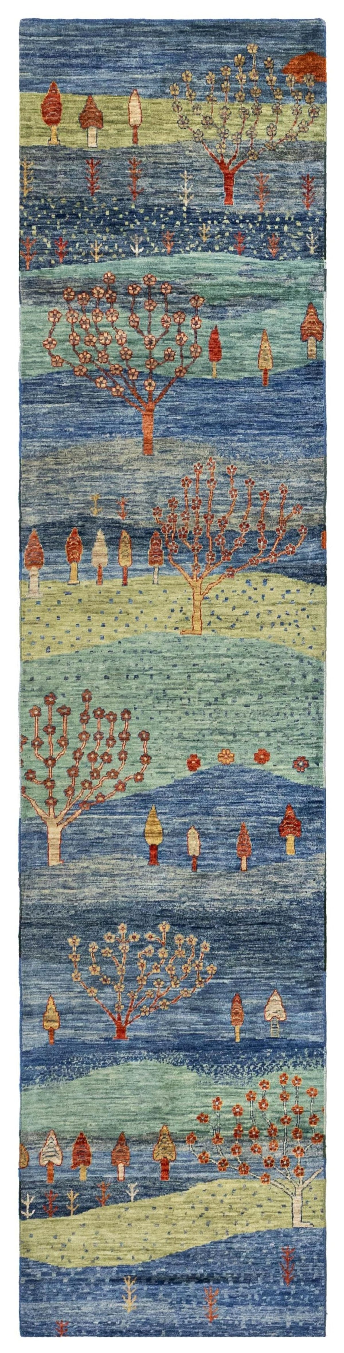 Landscape Gabbeh Handwoven Tribal Rug