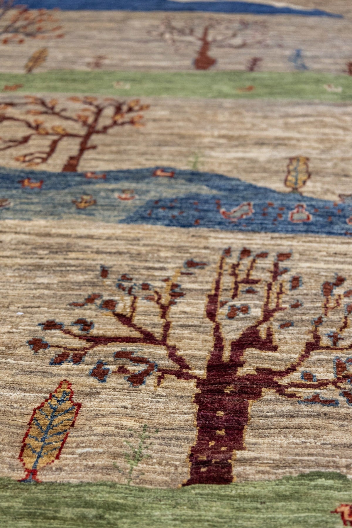 Landscape Gabbeh Handwoven Tribal Rug, J86074