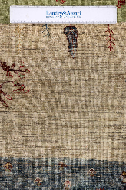Landscape Gabbeh Handwoven Tribal Rug, J86074