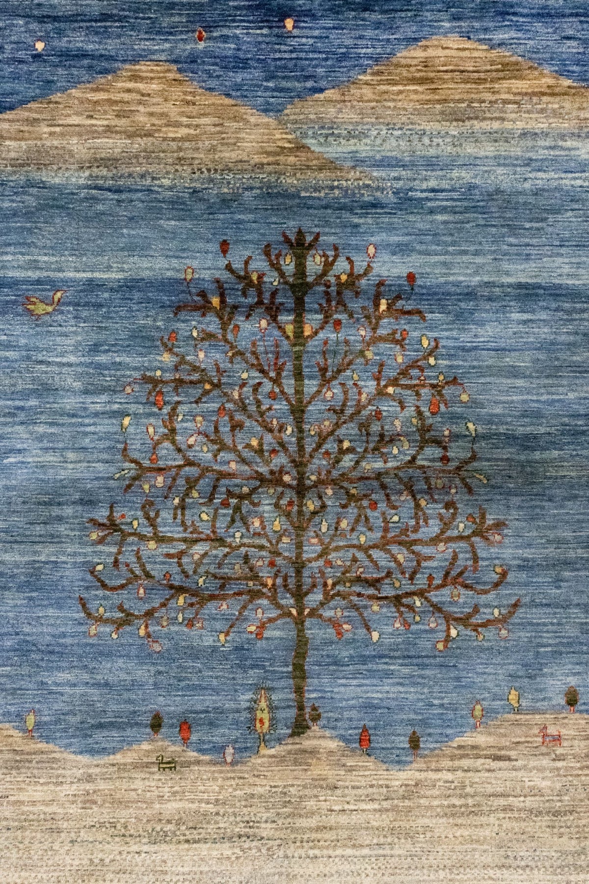 Landscape Gabbeh Handwoven Tribal Rug, J86079