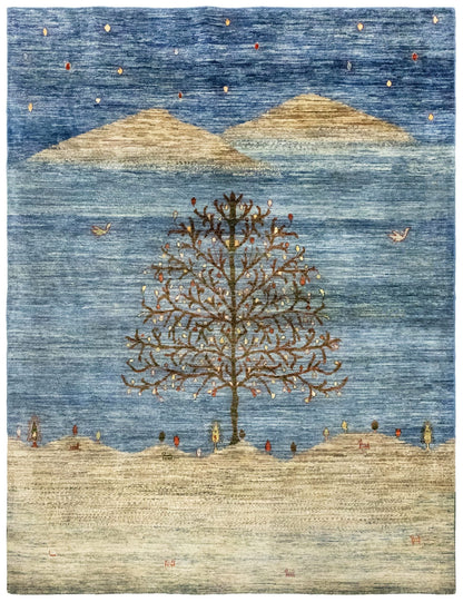 Landscape Gabbeh Handwoven Tribal Rug