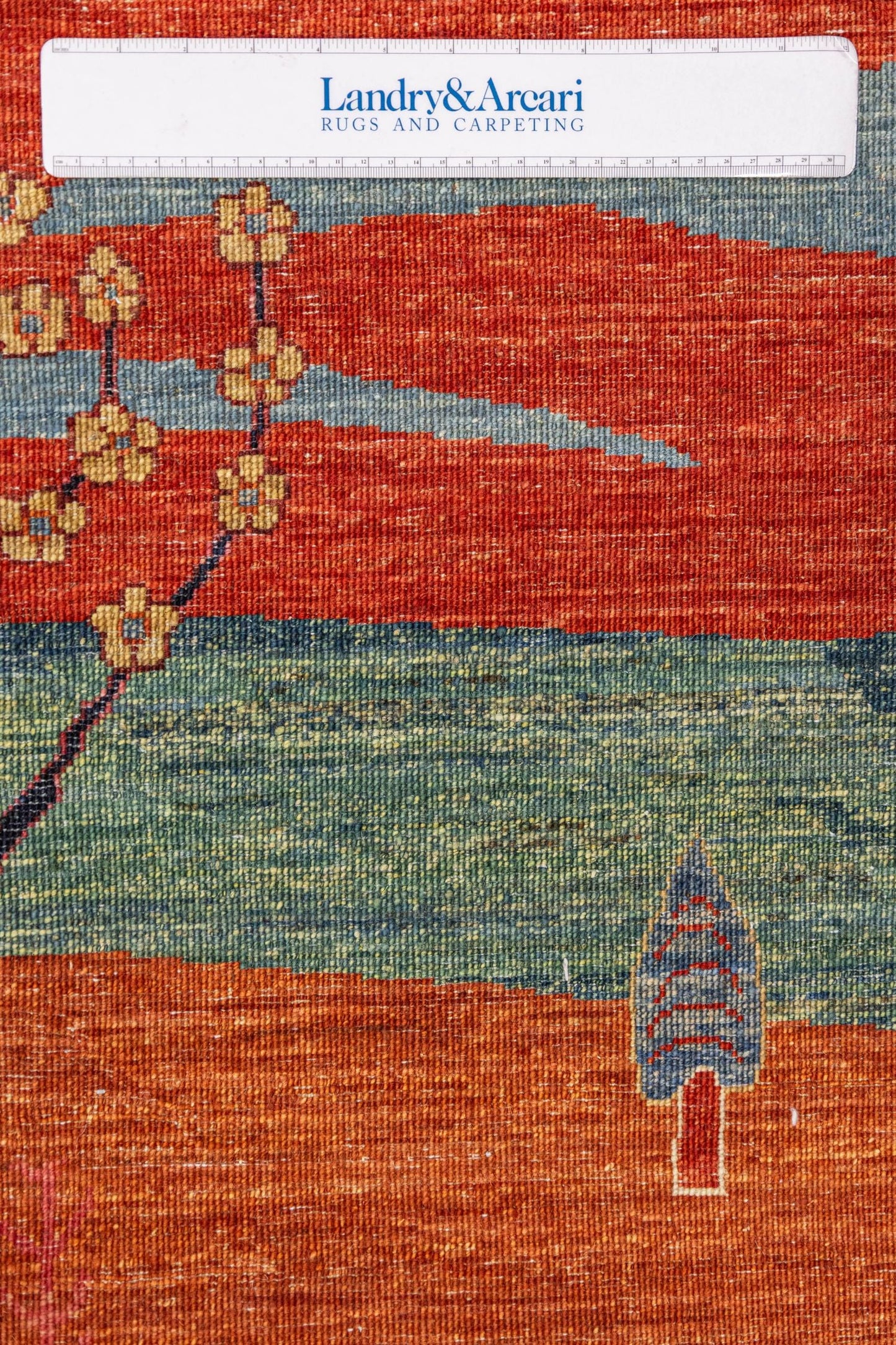 Landscape Gabbeh Handwoven Tribal Rug, J87460