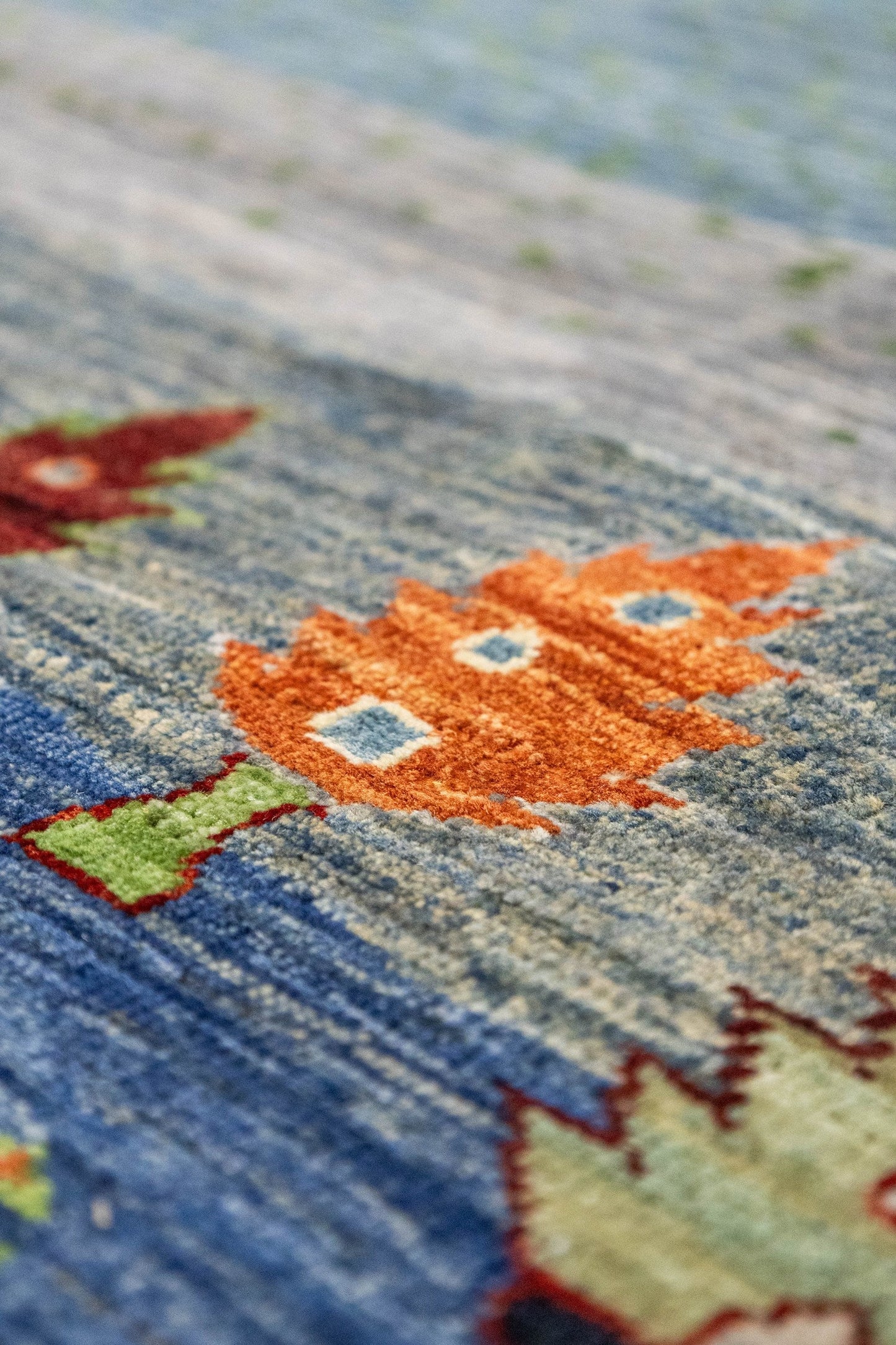 Landscape Gabbeh Handwoven Tribal Rug, J87491
