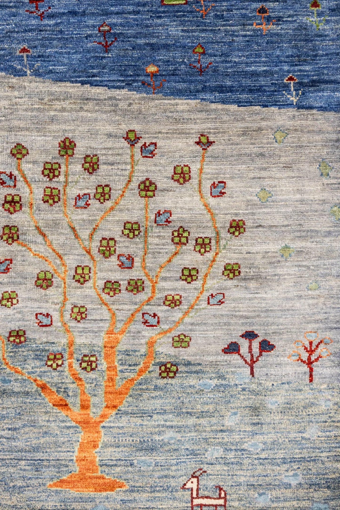 Landscape Gabbeh Handwoven Tribal Rug, J87491
