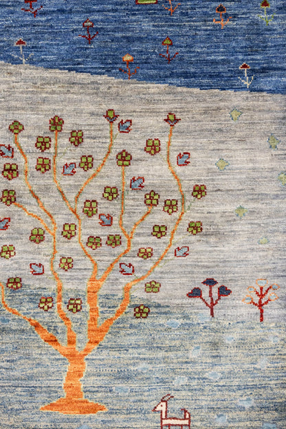 Landscape Gabbeh Handwoven Tribal Rug, J87491