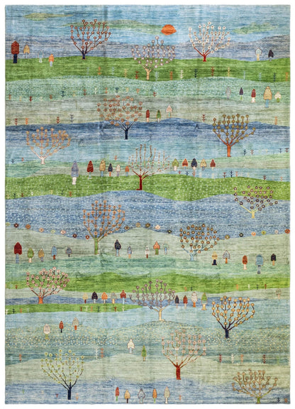 Landscape Handwoven Tribal Rug