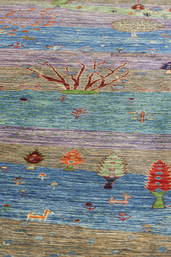 Landscape Handwoven Tribal Rug, J80931