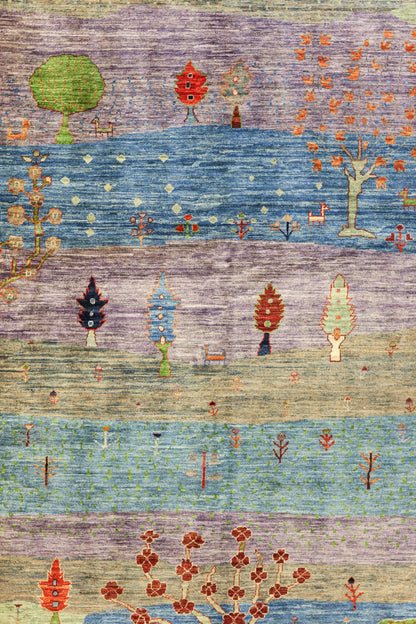 Landscape Handwoven Tribal Rug, J80931
