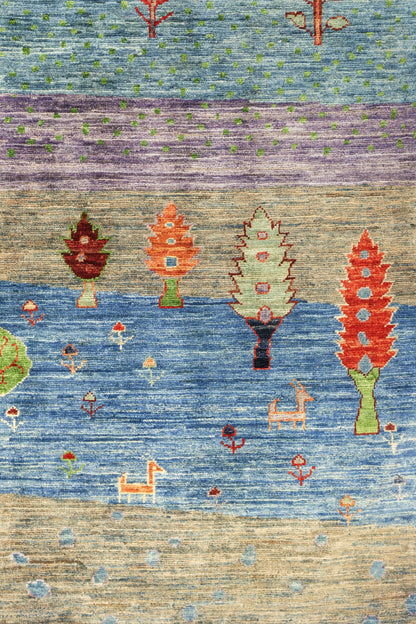 Landscape Handwoven Tribal Rug, J80931