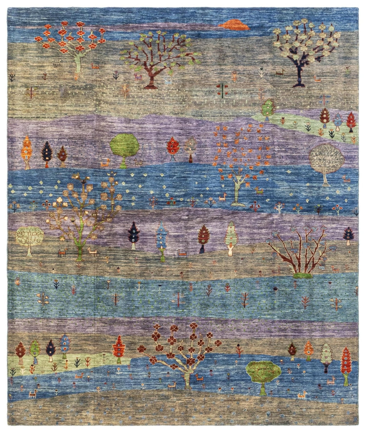Landscape Handwoven Tribal Rug