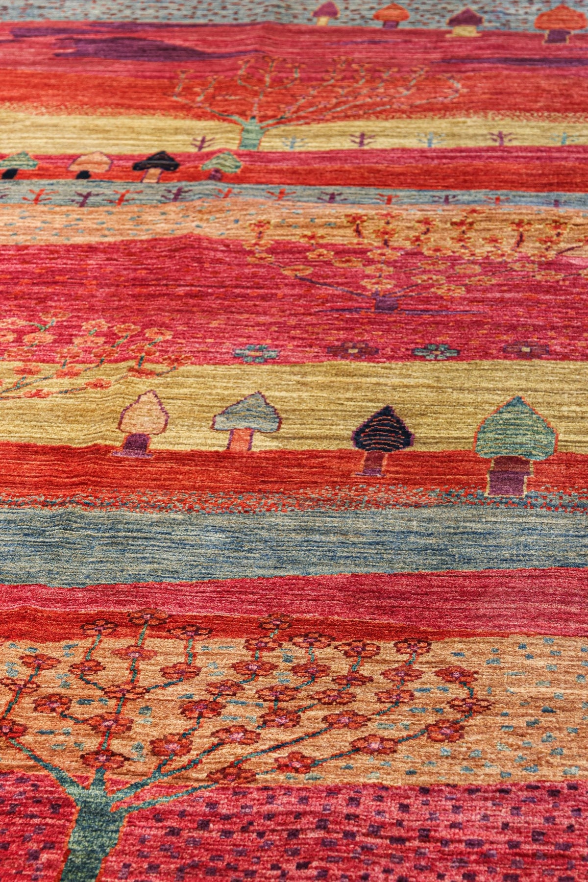 Landscape Handwoven Tribal Rug, J80932