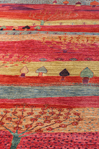 Landscape Handwoven Tribal Rug, J80932