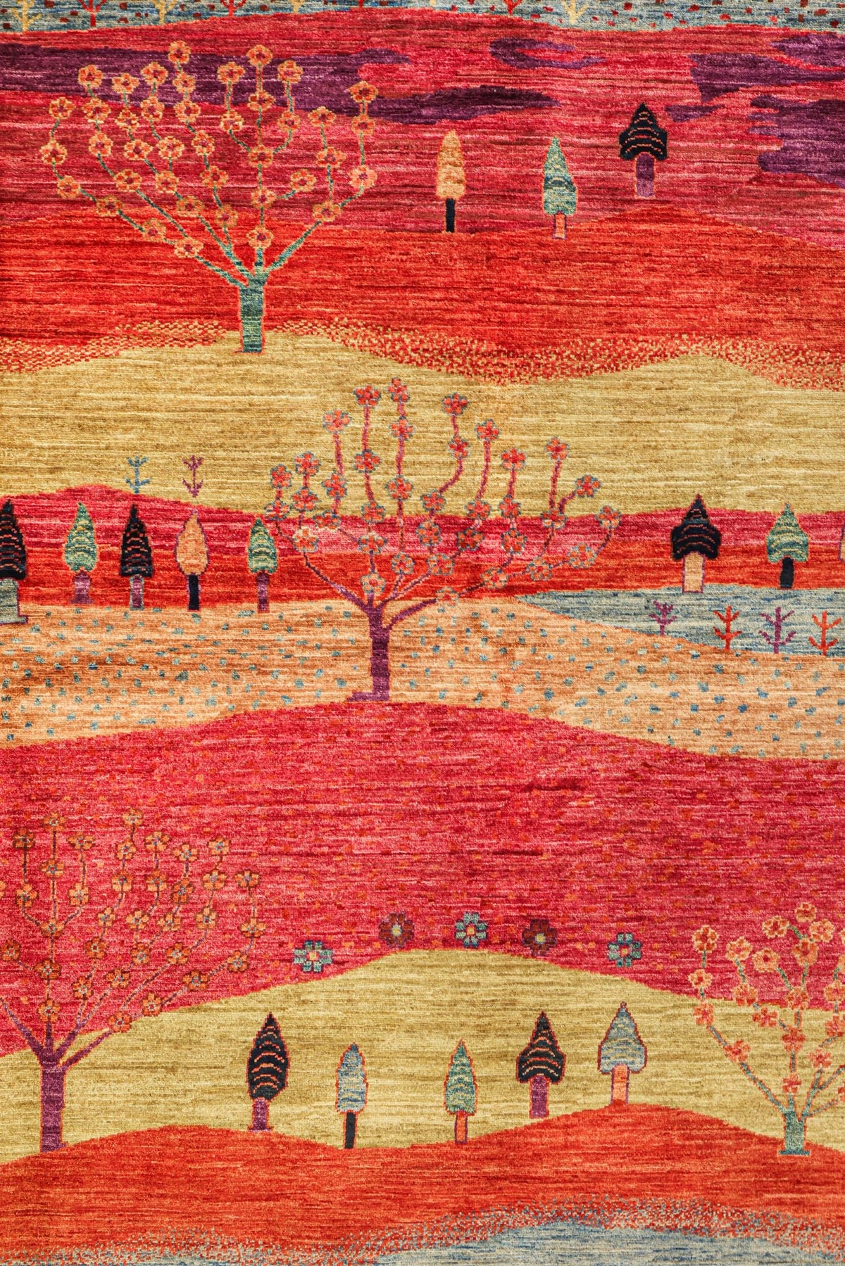 Landscape Handwoven Tribal Rug, J80932