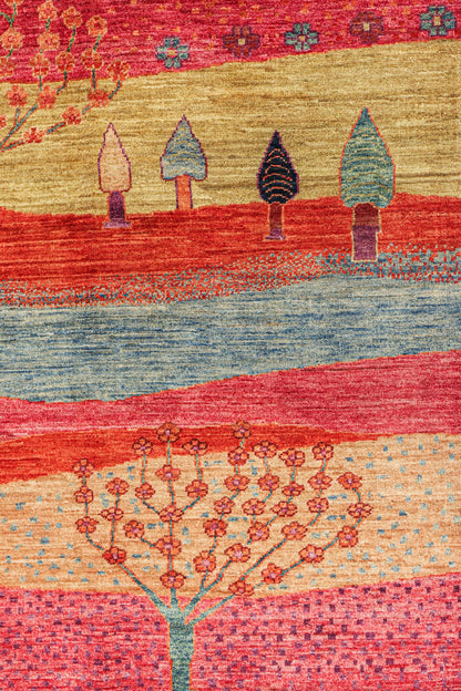 Landscape Handwoven Tribal Rug, J80932