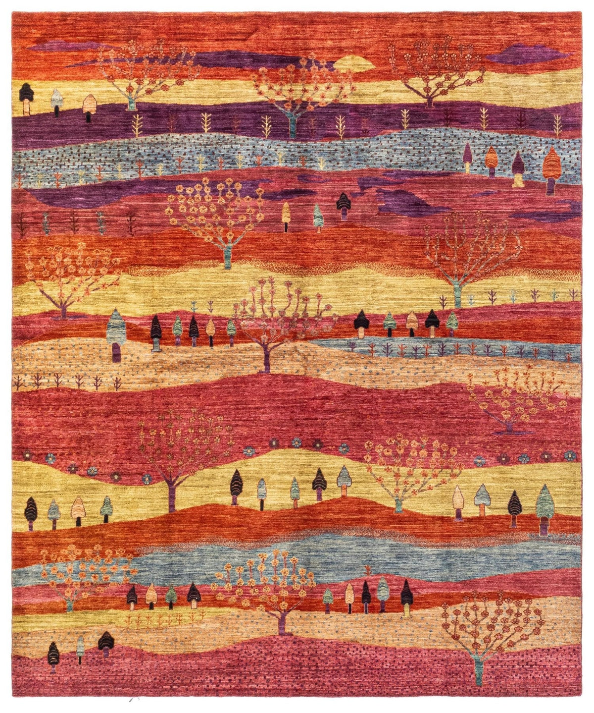 Landscape Handwoven Tribal Rug
