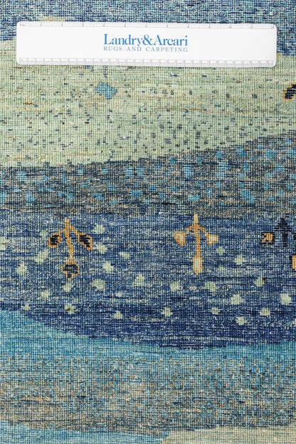 Landscape Gabbeh Handwoven Tribal Rug, J79651