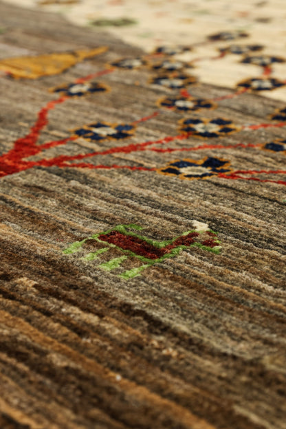 Landscape Gabbeh Handwoven Tribal Rug, J81015