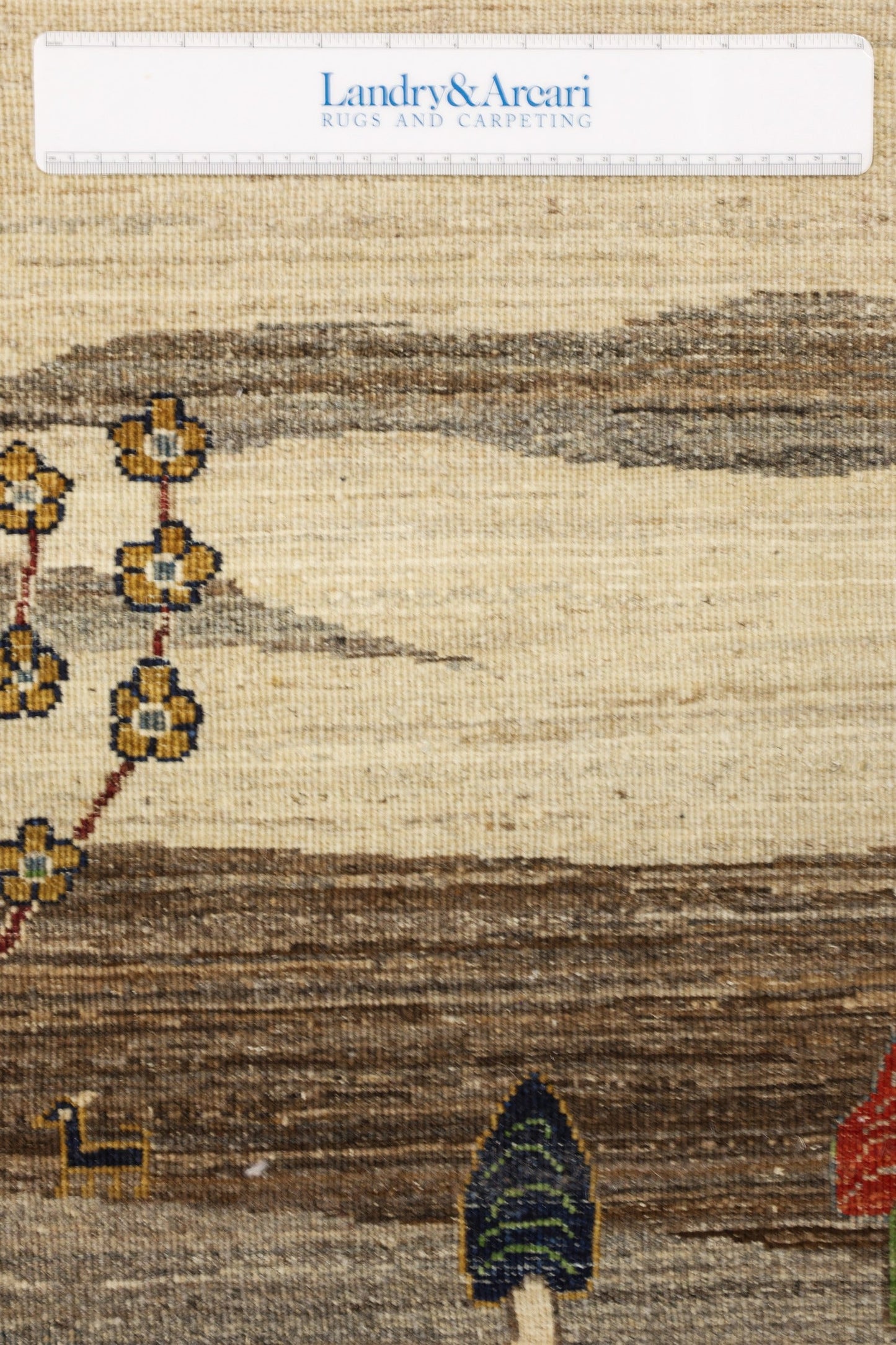 Landscape Gabbeh Handwoven Tribal Rug, J81015