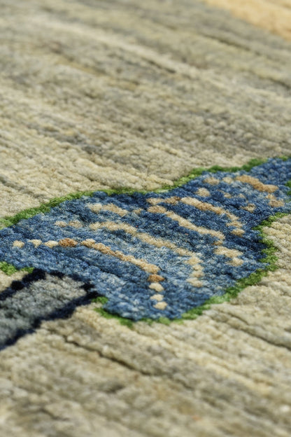 Landscape Gabbeh Handwoven Tribal Rug, J81020