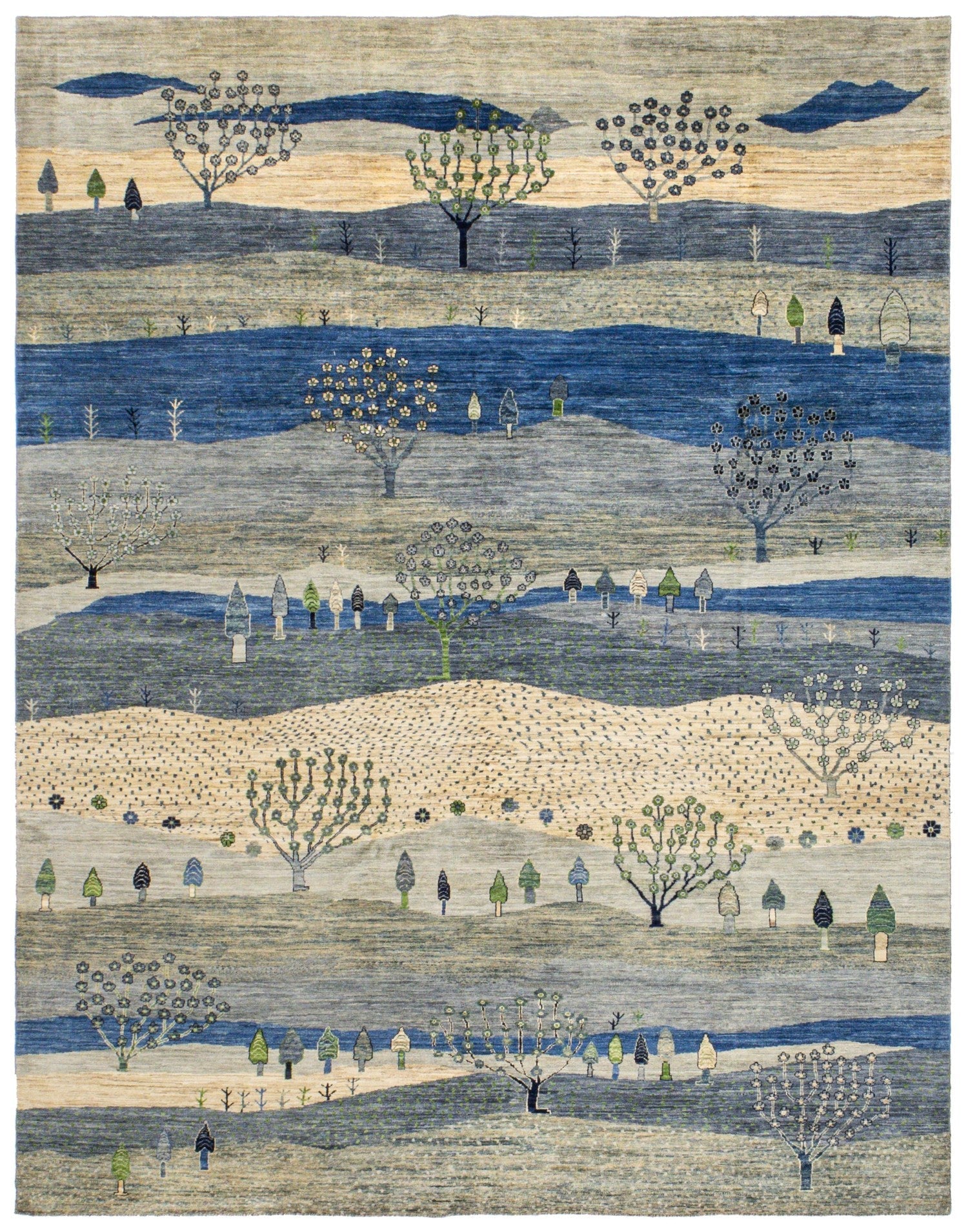 Landscape Gabbeh Handwoven Tribal Rug | Landry & Arcari – Landry ...