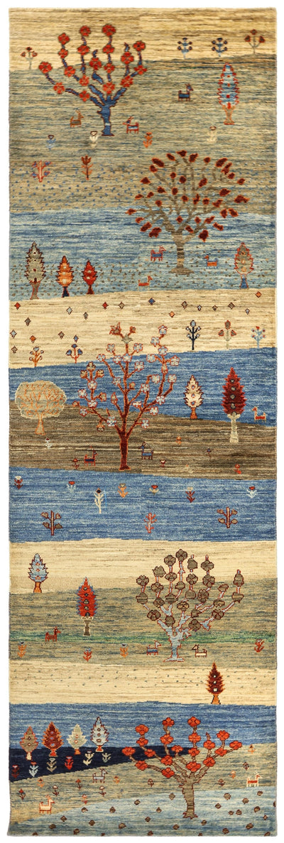 Landscape Gabbeh Handwoven Tribal Rug