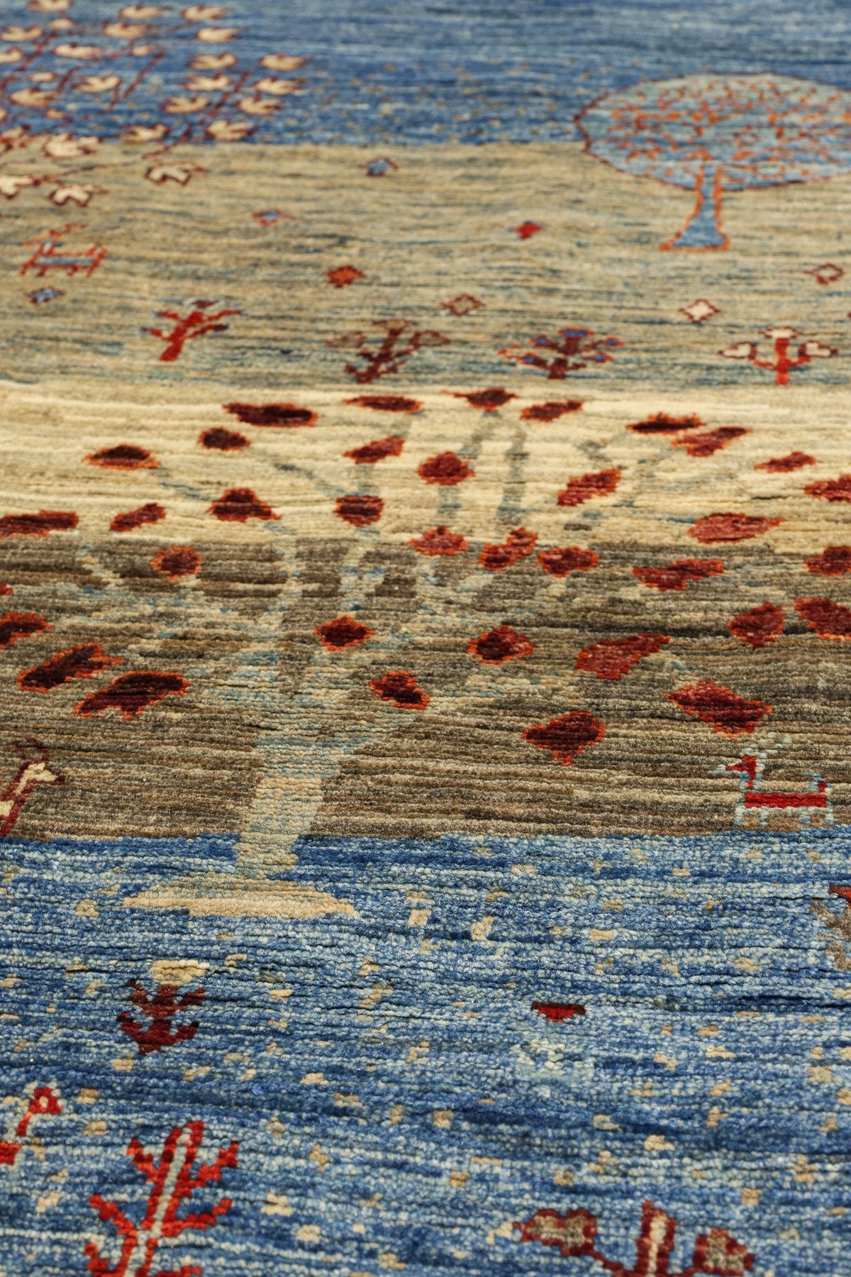Landscape Gabbeh Handwoven Tribal Rug, J81027