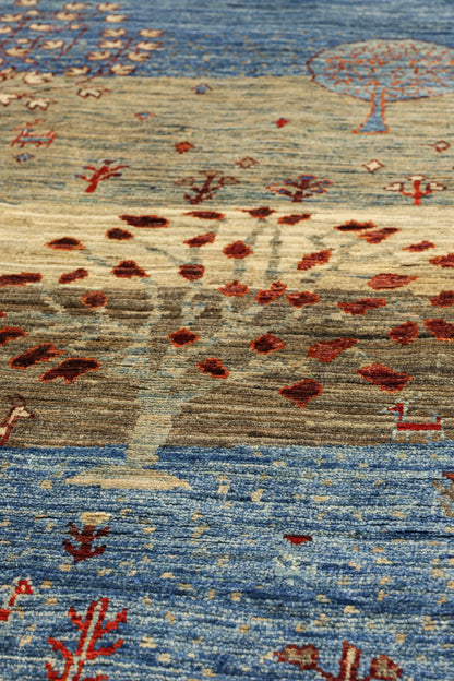 Landscape Gabbeh Handwoven Tribal Rug, J81027