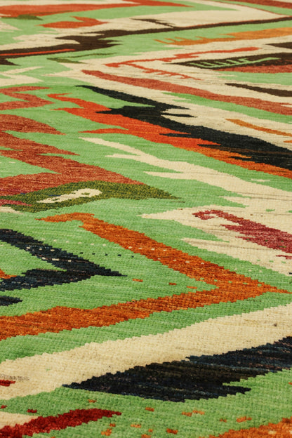Last Hurrah Handwoven Tribal Rug, J79547