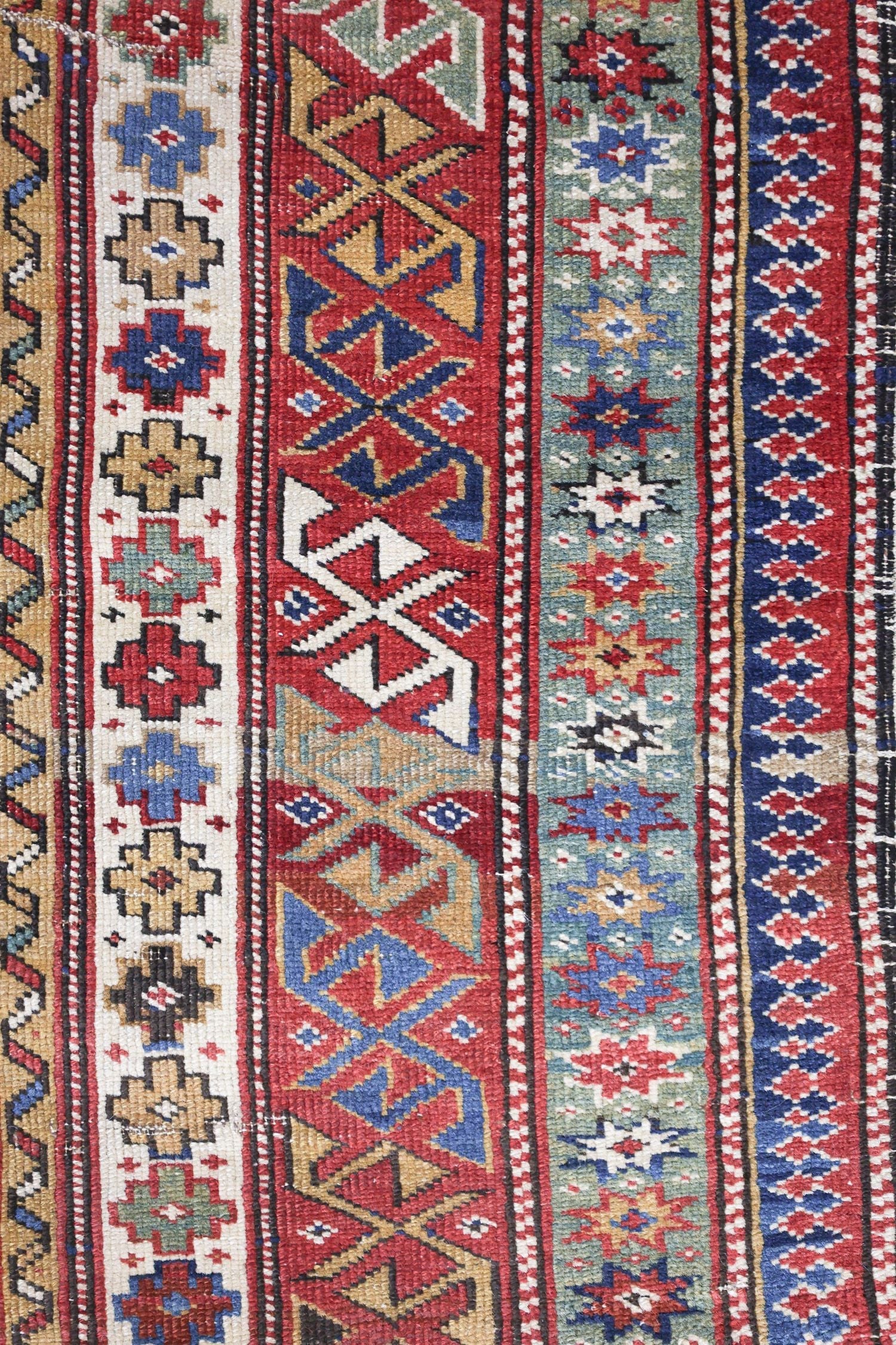 Antique Lesghi Star Handwoven Tribal Rug | Landry & Arcari