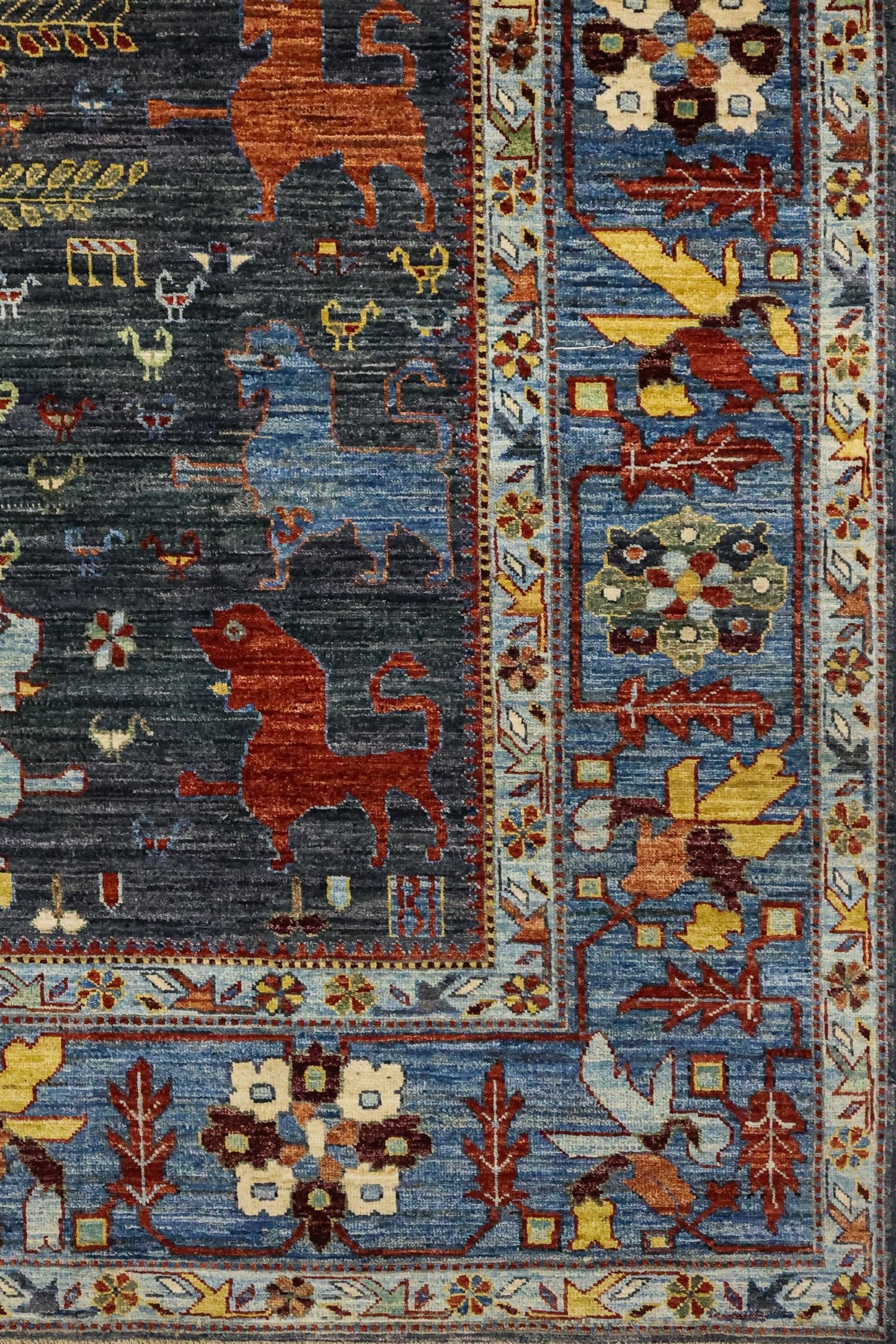 Lion Bakshaish Handwoven Tribal Rug, J81345
