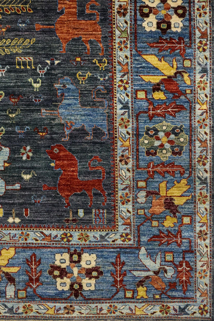 Lion Bakshaish Handwoven Tribal Rug, J81345