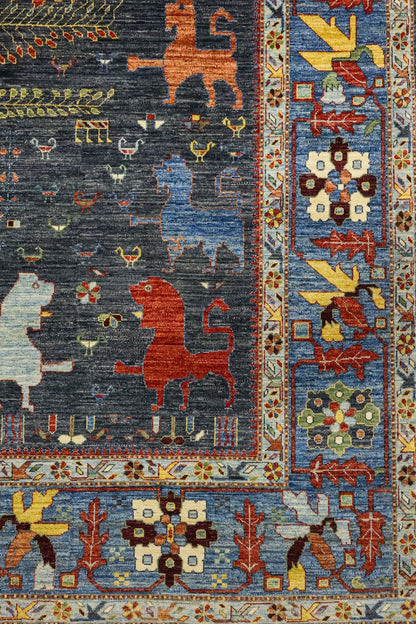 Lion Bakshaish Handwoven Tribal Rug, J81371