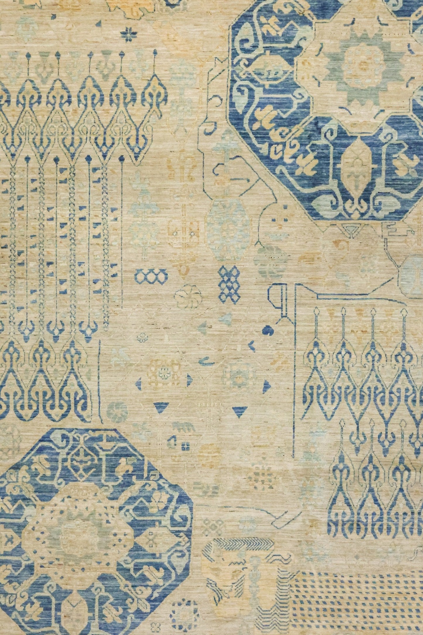 Lion Mamluk Handwoven Tribal Rug, J81383