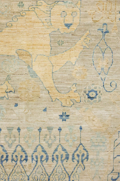 Lion Mamluk Handwoven Tribal Rug, J81383
