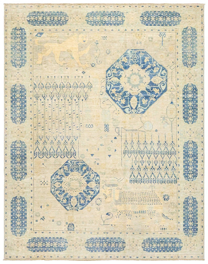 Lion Mamluk Handwoven Tribal Rug